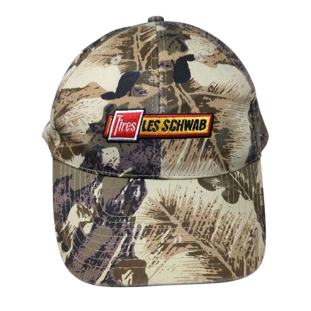 Tires LesSchwab Baseball Cap Multicolor One Size Adjustable Camouflage GO USA